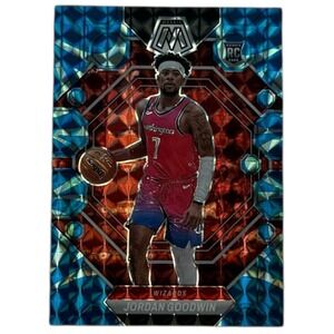 2022-23 Panini Mosaic Blue Reactive Prizm Jordan Goodwin Rc Wizards #207 L10